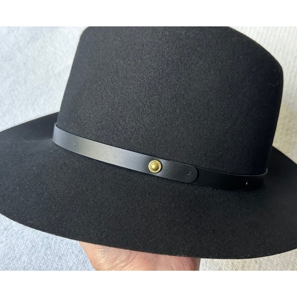 Rag & Bone Floppy Brim Fedora in Black, Size Medium - Picture 9 of 11